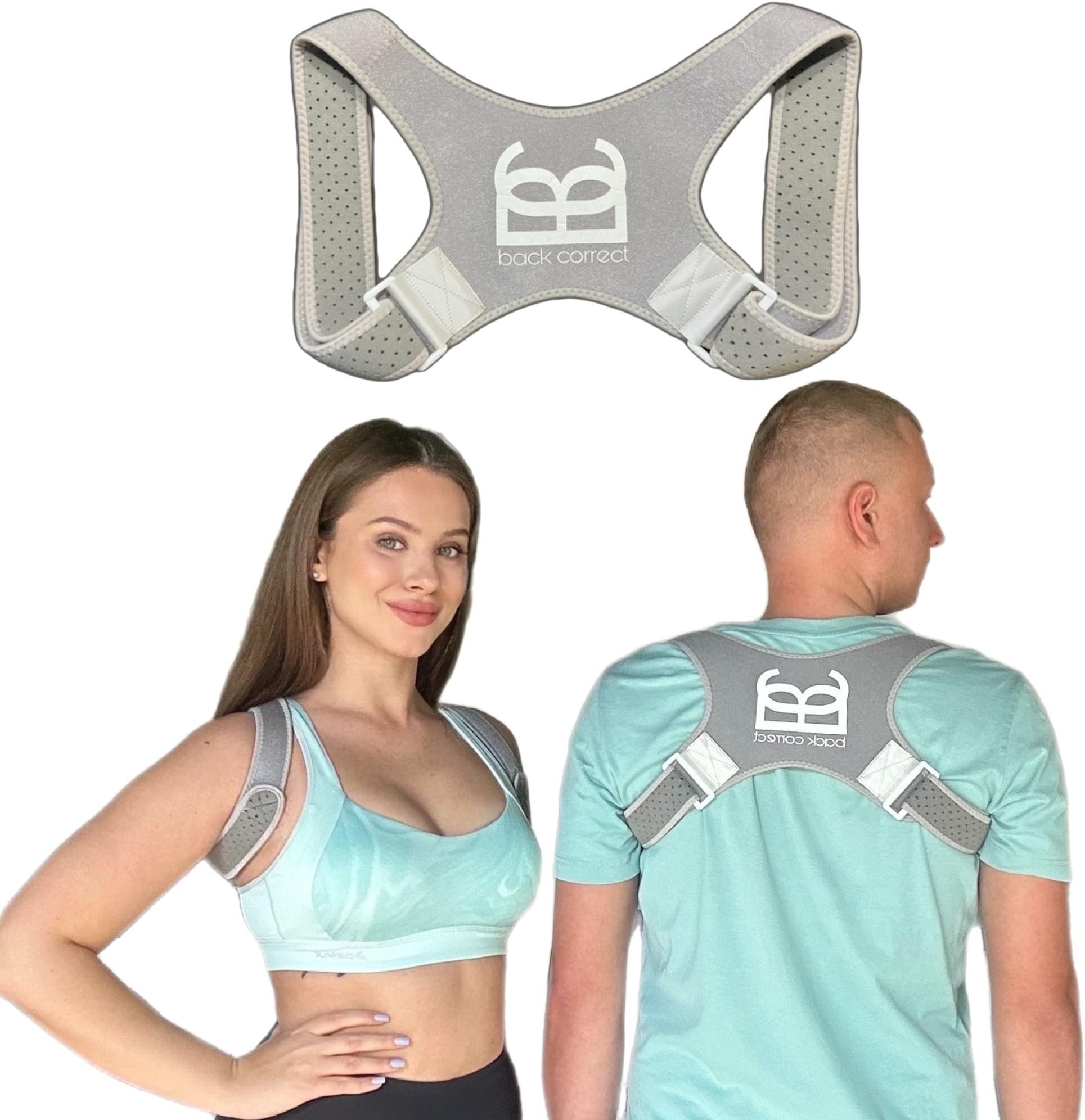 Posture Corrector – Relieve Back & Shoulder Pain, Improve Posture – Adjustable & Invisible Back Brace for Men & Women – All-Day Comfort (XS-L)