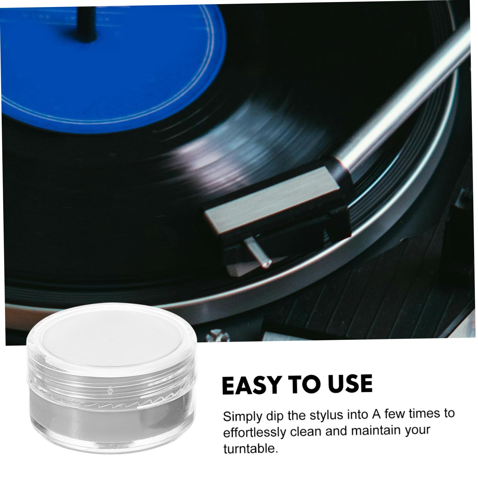 TOYANDONA 5pièces Stylus Cleaner Gel pour Aiguilles De Vinyle Nettoyage des Stylus Accessoire pour Platines Et Disques Vinyles