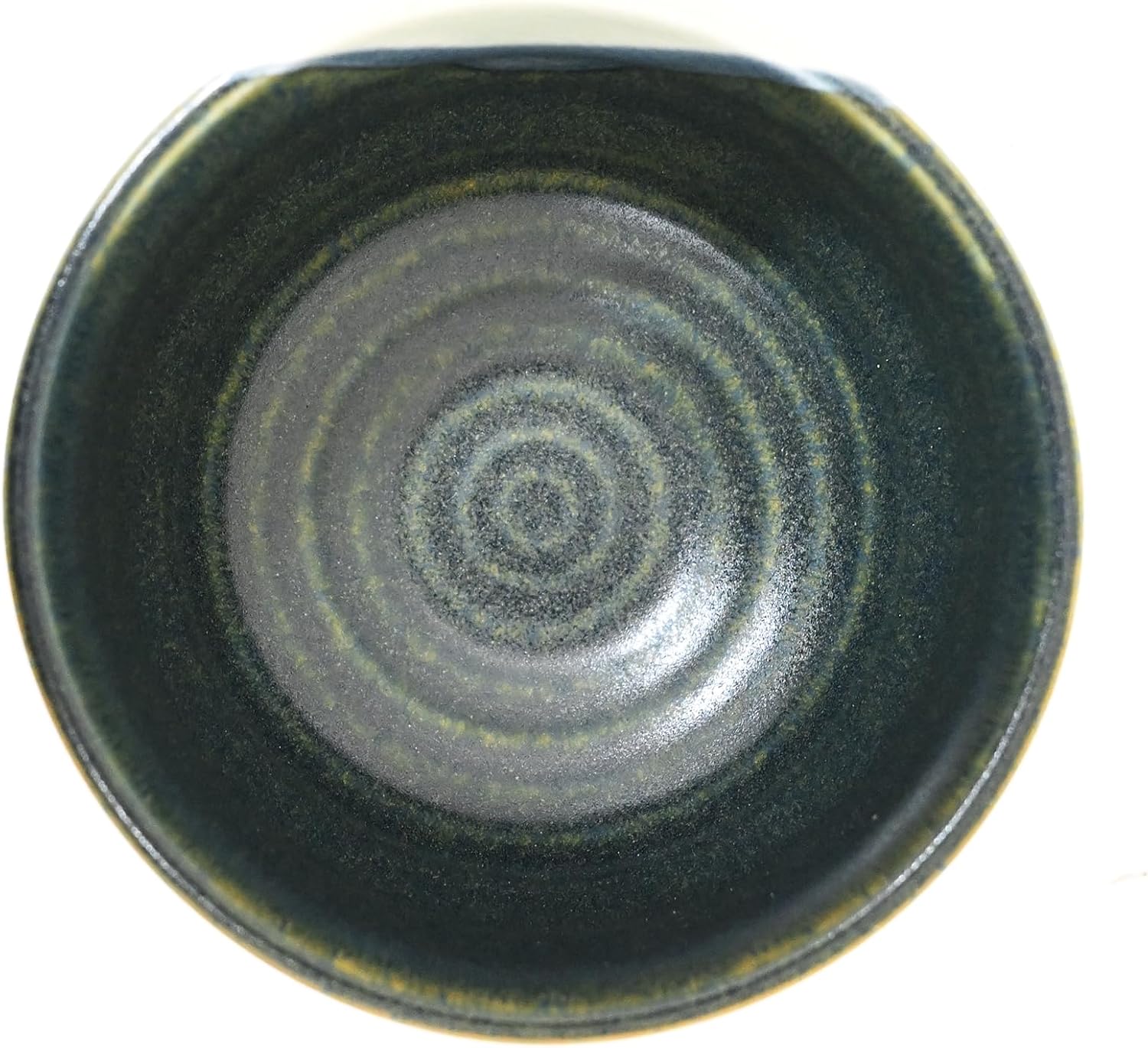 Urban Tokyo Authentic Minoware Porcelain Matcha Bowl Chawan 4.75" Diameter Handmade in Japan, Traditional Mino-Yaki Ceramic Tea Ceremony Bowl, Reactive Glaze Designs (Tsukino Moonlit Night)