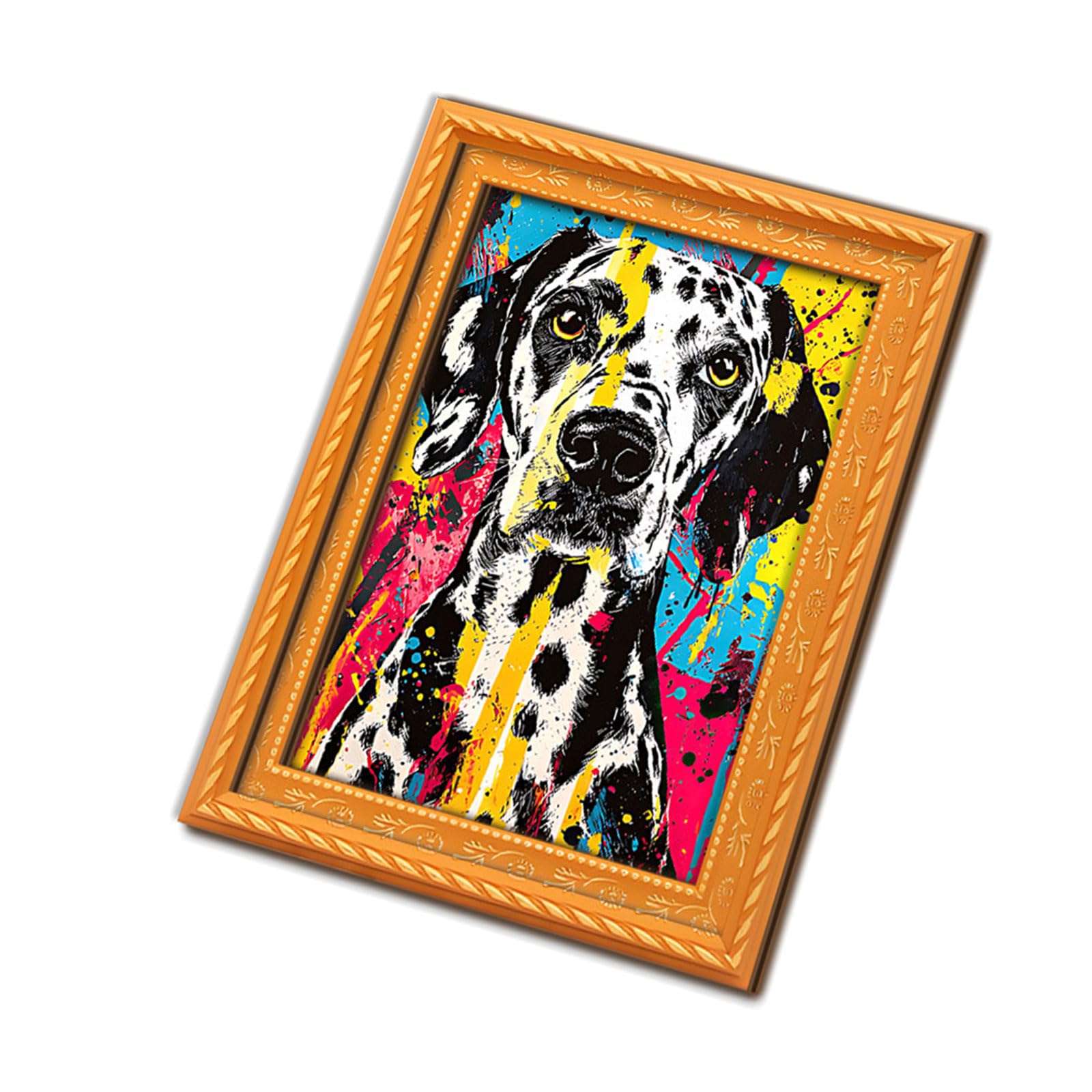Jazuaiao Unique Retros Dog Art Decoration Cats Picture Frame Refrigerator Magnets for Fridge or Offices Cats Picture Frame Refrigerator Magnets
