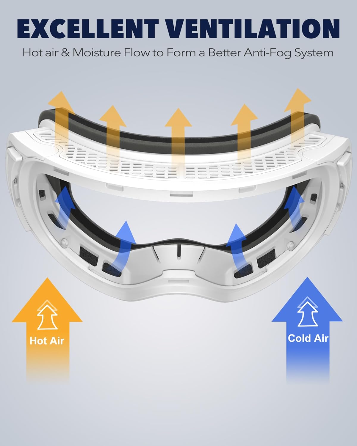 findway Ski Goggles OTG for Women Men Adult Youth-Over Glasses Snow Goggles-Interchangeable Lens,Anti Fog Snowboard Goggles - Image 5