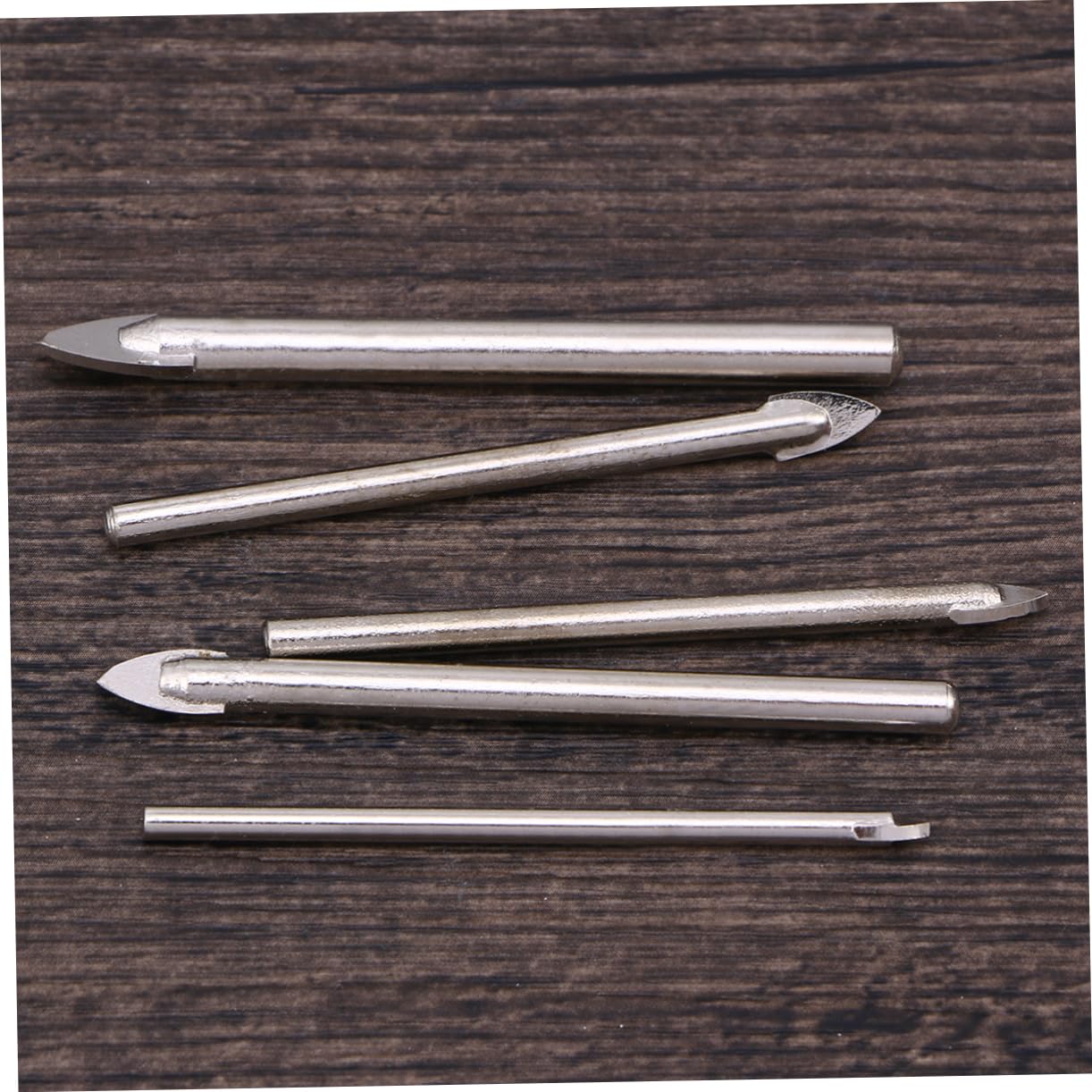 5pcs Ceramic Drill Bits Set Triangle Glass Drill Tile Porcelain Marble Bit Set