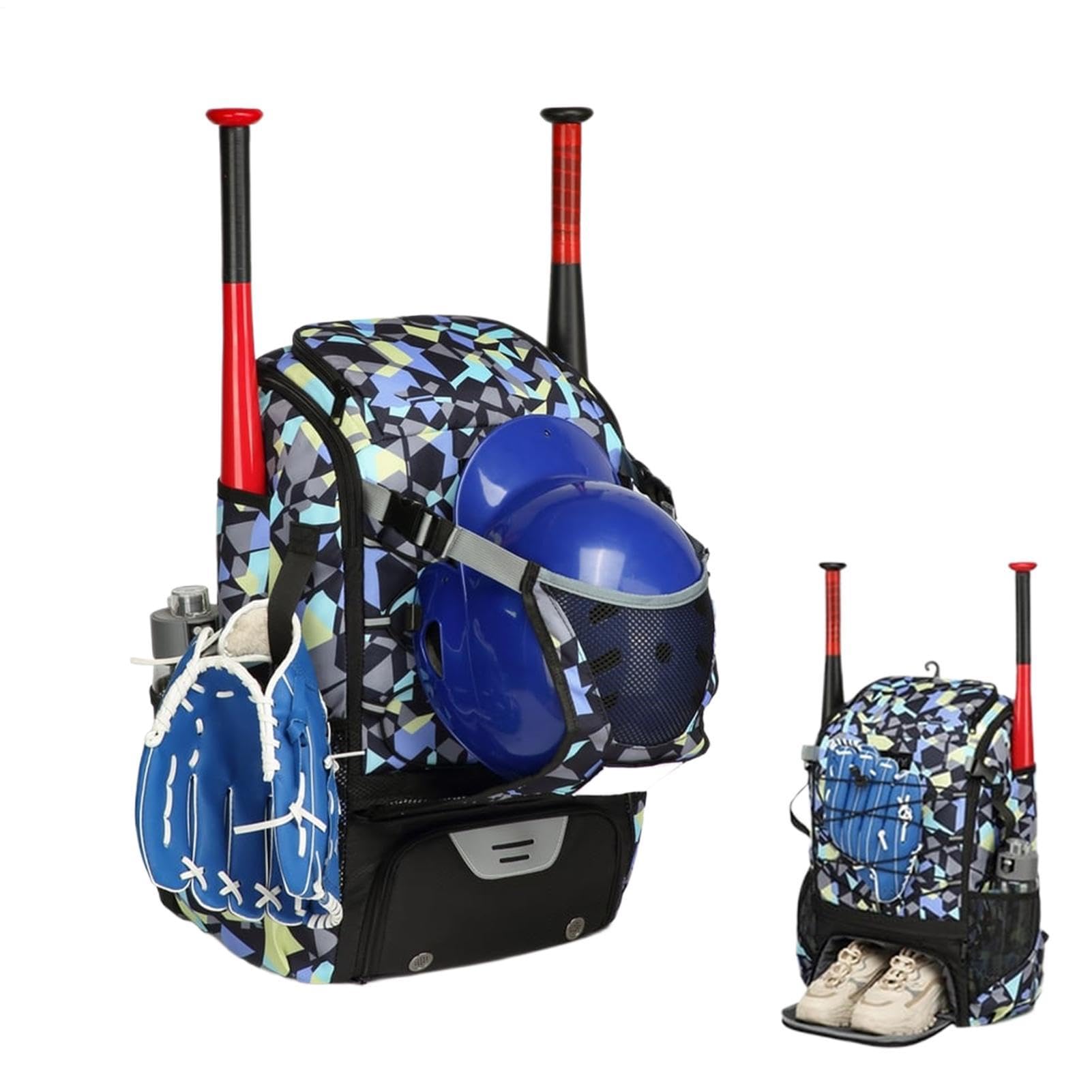 Borsa da baseball regolabile, leggera, grande zaino con gancio per recinzione | Borsa da baseball adatta per calcio e calcio, sport, giochi, viaggi, esercizi, allenamento, estate e primavera