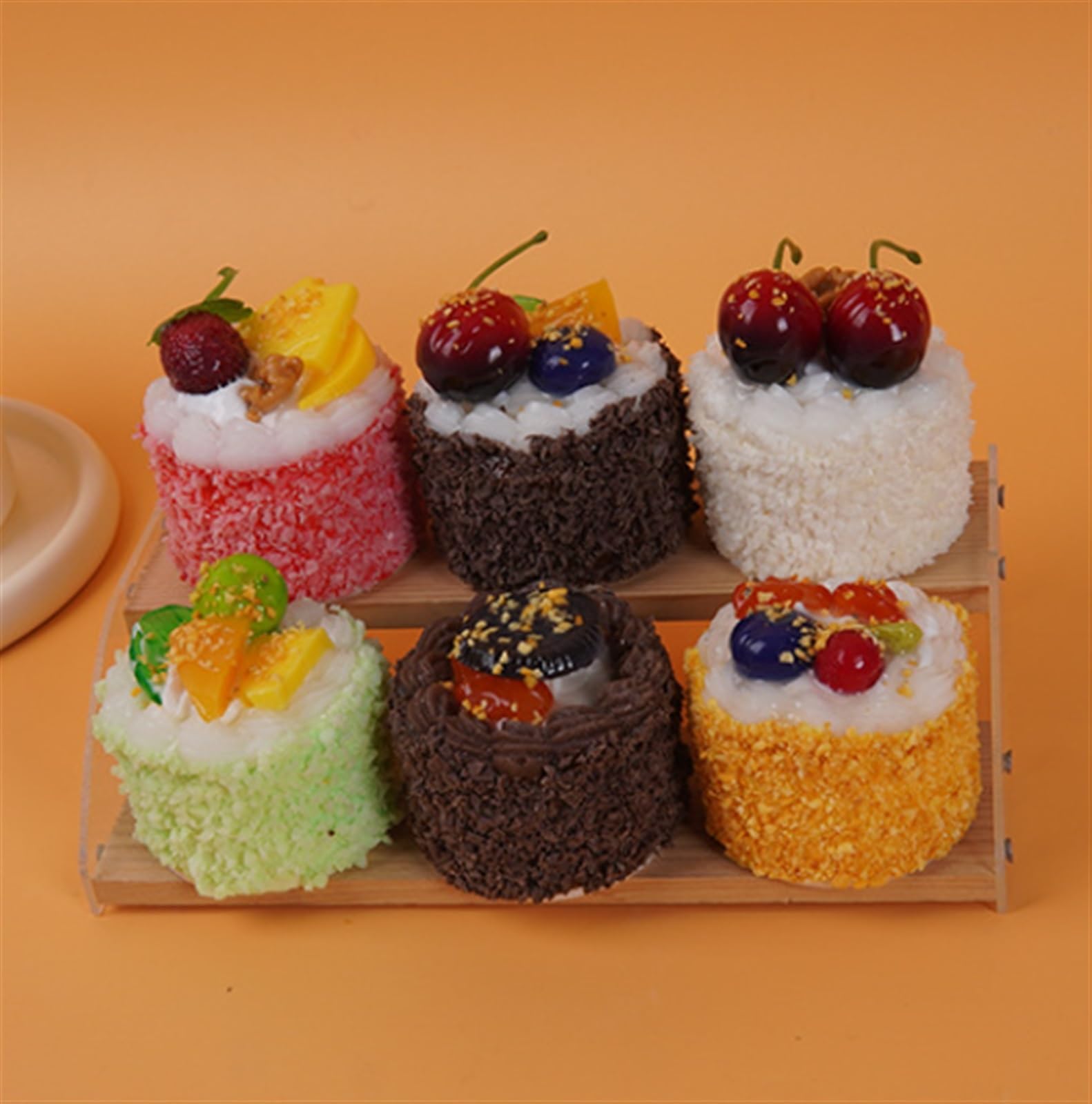 Bar Dulce Pastel De Simulación, Postre, Falso Mixto, Modelo Comida Adecuado para Exhibición En Restaurantes Adorno Mesa(E)