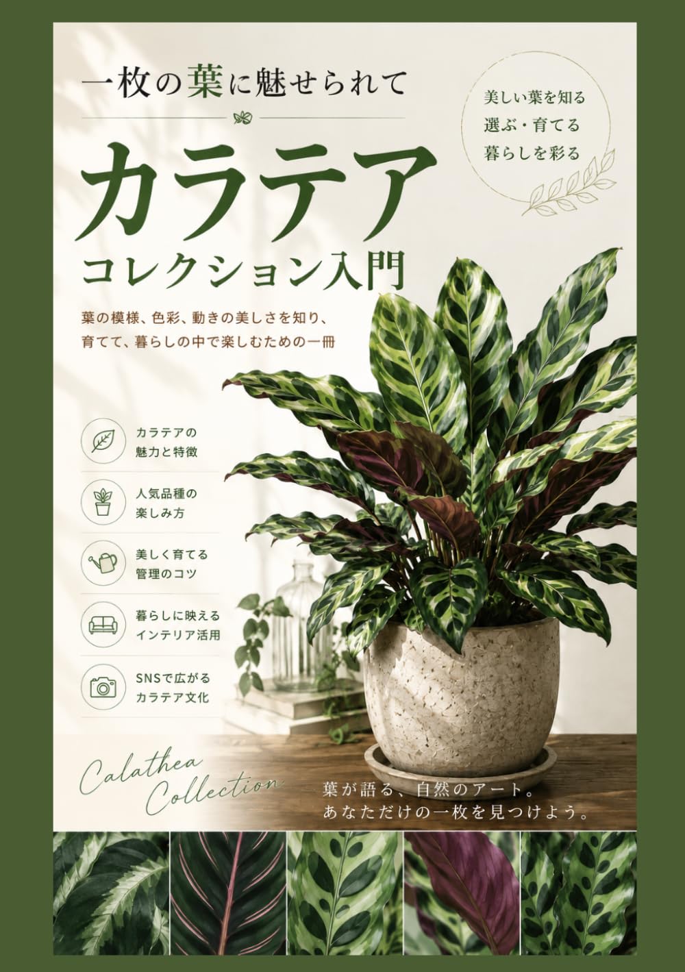 一枚の葉に魅せられて：カラテアコレクション入門: 人気品種の楽しみ方 (やさしい園芸（観葉植物）)