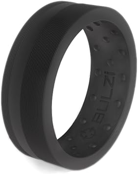 Massaging Comfort Fit Premium Silicone Ring with Airflow, Mens and Womens Rings, Breathable Flexible Work Safety Design