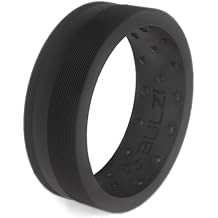 Massaging Comfort Fit Premium Silicone Ring with Airflow, Mens and Womens Rings, Breathable Flexible Work Safety Design