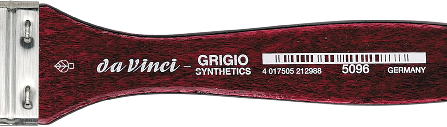 da Vinci Oil & Acrylic Series 5096 Grigio Paint Brush, Flat Mottler Synthetic with Bordeaux Ergonomic Handle, Size 30