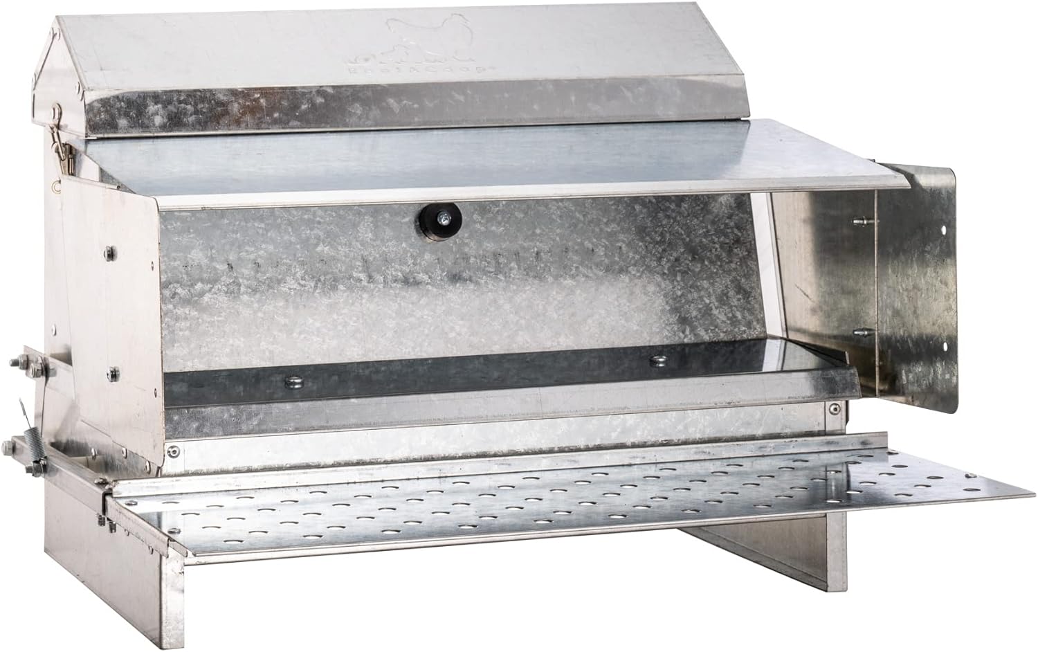 RentACoop Automatic Metal Treadle Feeder Outdoor Use