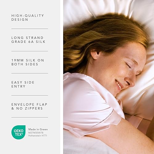 Miniatura 4 de Funda de almohada de lujo Fishers Finery de 0,8 pulgadas. 100% pura seda de morera sello Good housekeeping aprobado., Burgundy