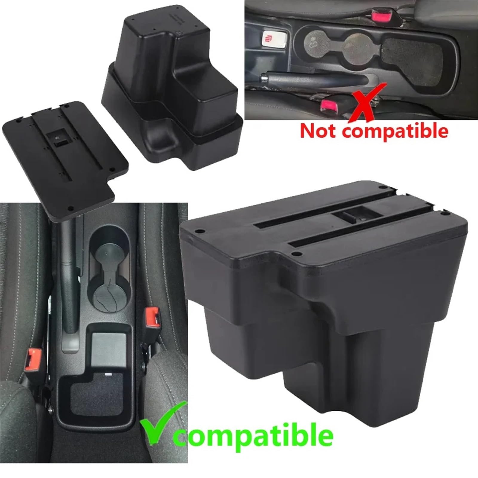 Center Console Armsteun Deksel Pasuje do KIA RIO STONIC KIA Rio Lx Cerato Podłokietnik Box Car Podłokietnik Retrofit Część Schowek Car Accessory(C2 Black line NO USB)