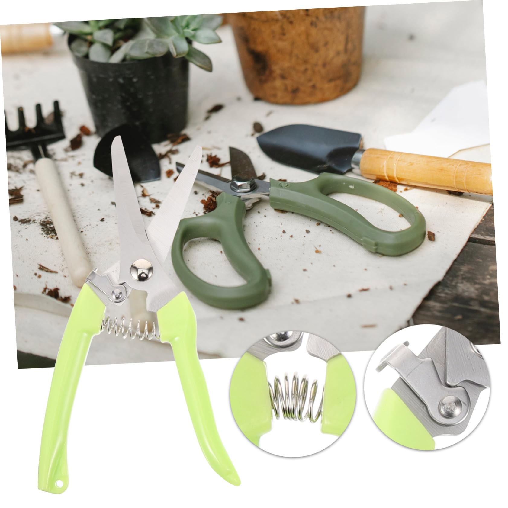 ifundom 2 Sätze Ergonomische Gartenschneider Pflanzenschneider Praktische Scheren Für Präzises Trimmen Und Schnitt Obstbäumen Für Gartenarbeiten 2 Stück * 2