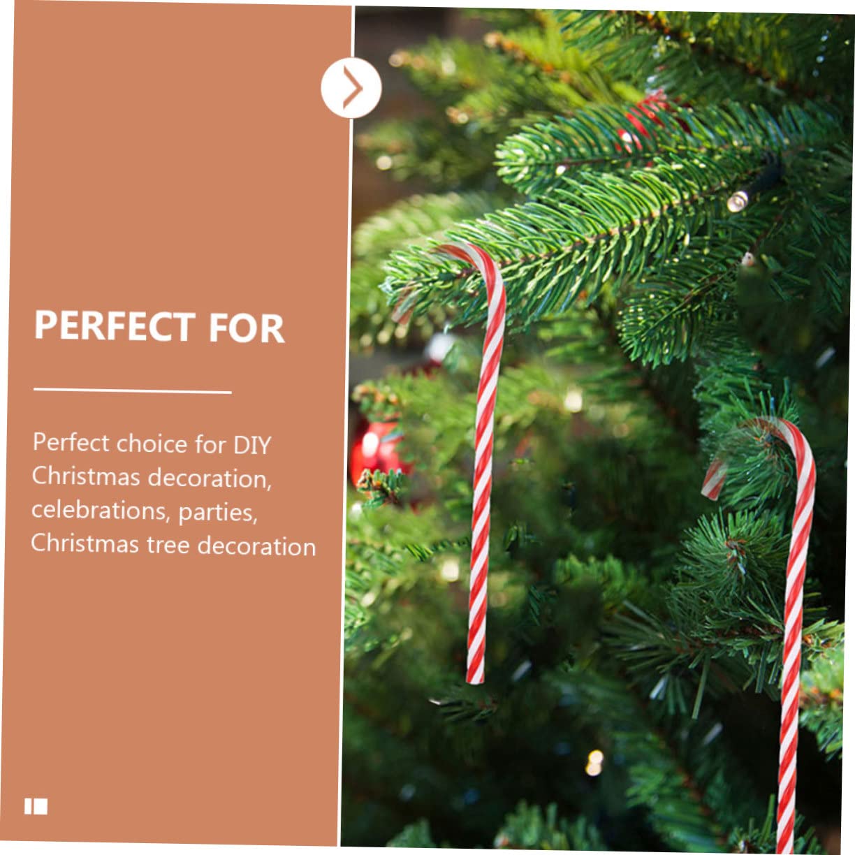 TOPBATHY 200 STK Hängende Rohrverzierungen Weihnachtszuckerstange Weihnachtsbaum-hängeornament Weihnachtsbaum-anhänger Zuckerstangenanhänger Für Weihnachten Weihnachtsbehänge P.s