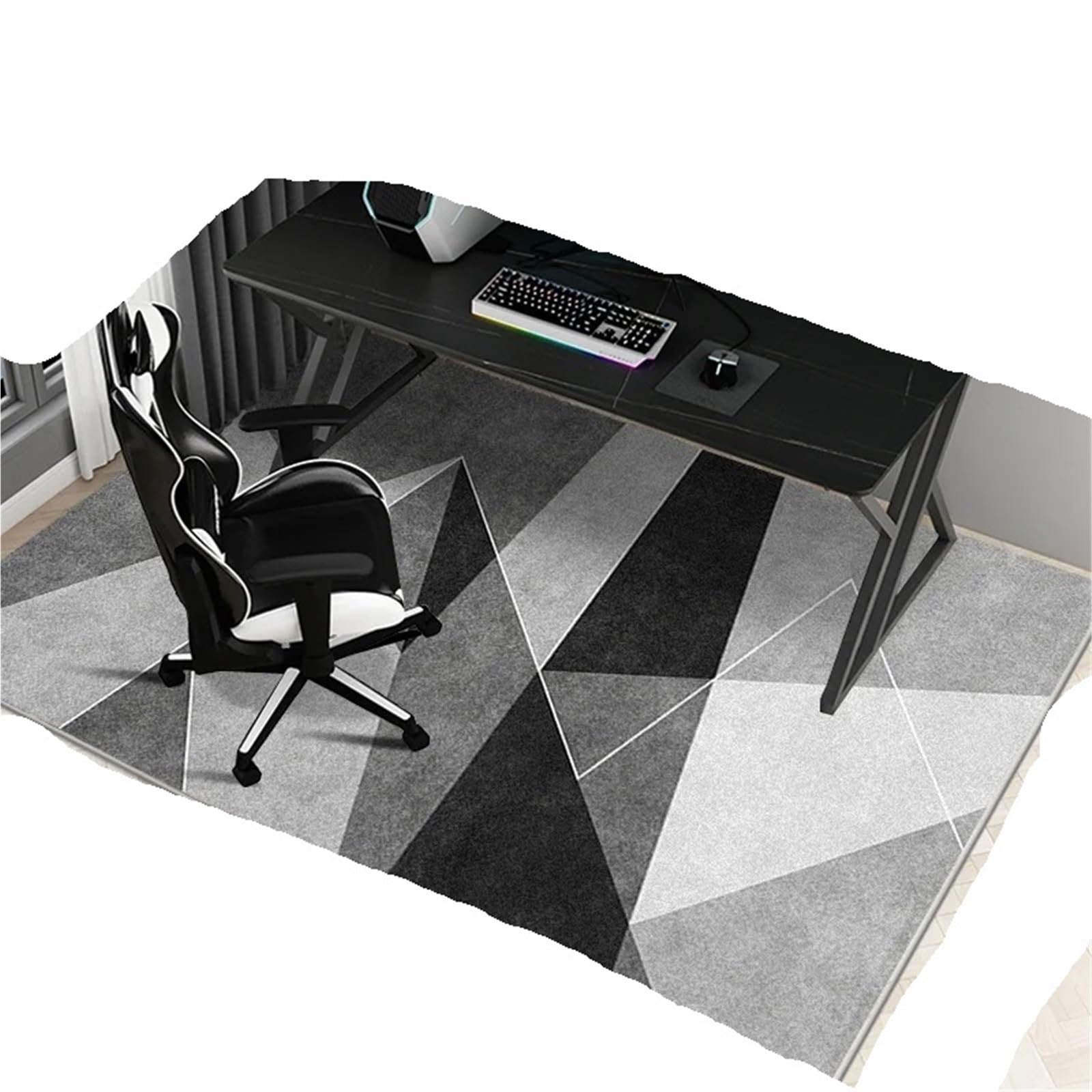 Tapis de chaise antidérapant et anti-peluche pour salon et grand bureau