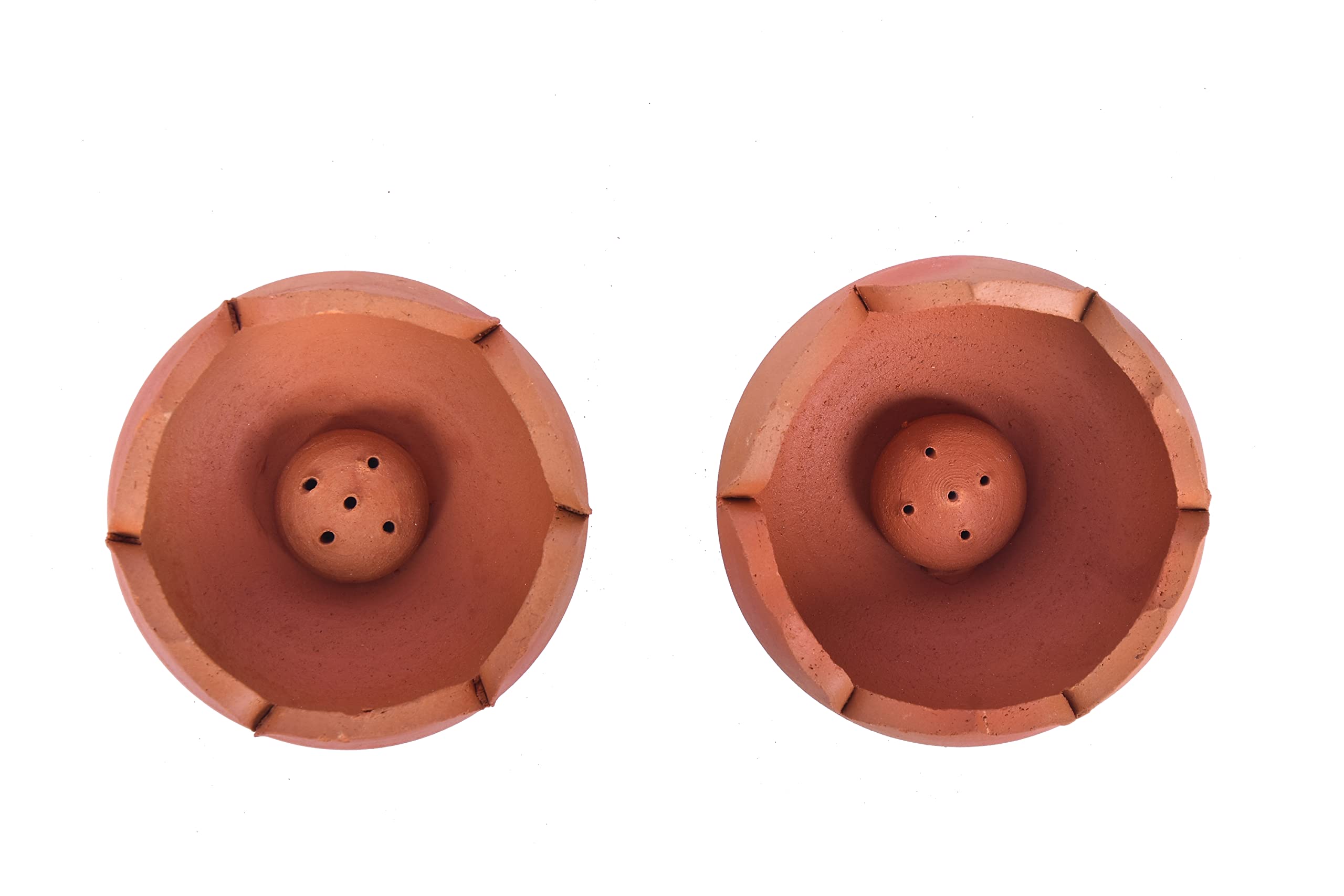 Terracotta Dhoop Holders - Handmade Incense Stands -2 Terracotta Dhoop Holders - Handmade Incense Stands -2