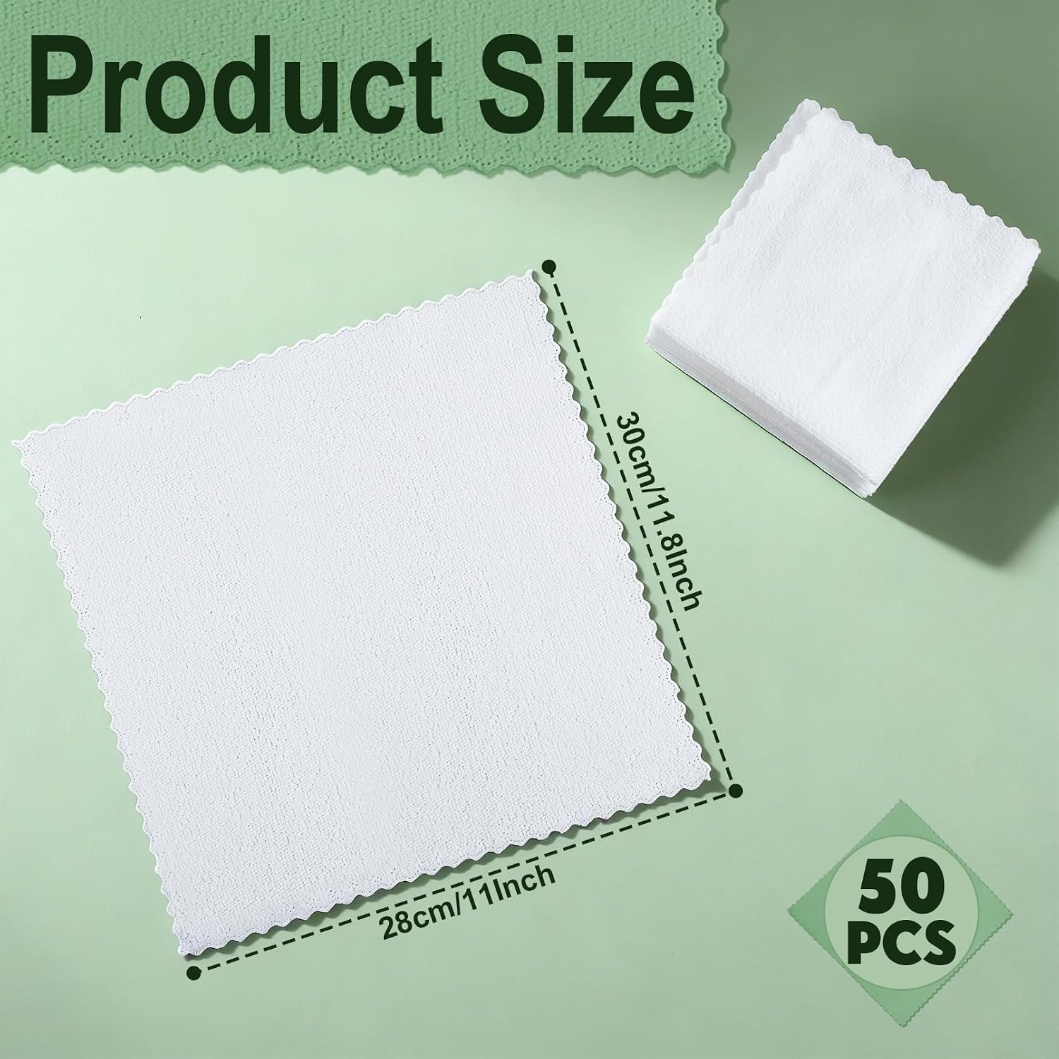 50 Pack Washcloths Bulk, White Microfiber Face Towels & Hand Towels, Soft, Highly Absorbent, Multi-Purpose Wash Cloths for Bathroom, Spa, Gym, 11x12 Inch
