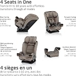 Maxi Cosi Kani 4-in-1 Car Seat, Convertible from Infant to Toddler (1.8-18 kg), Ultra Slim, Washable Seat Cover, Authentic Truffle