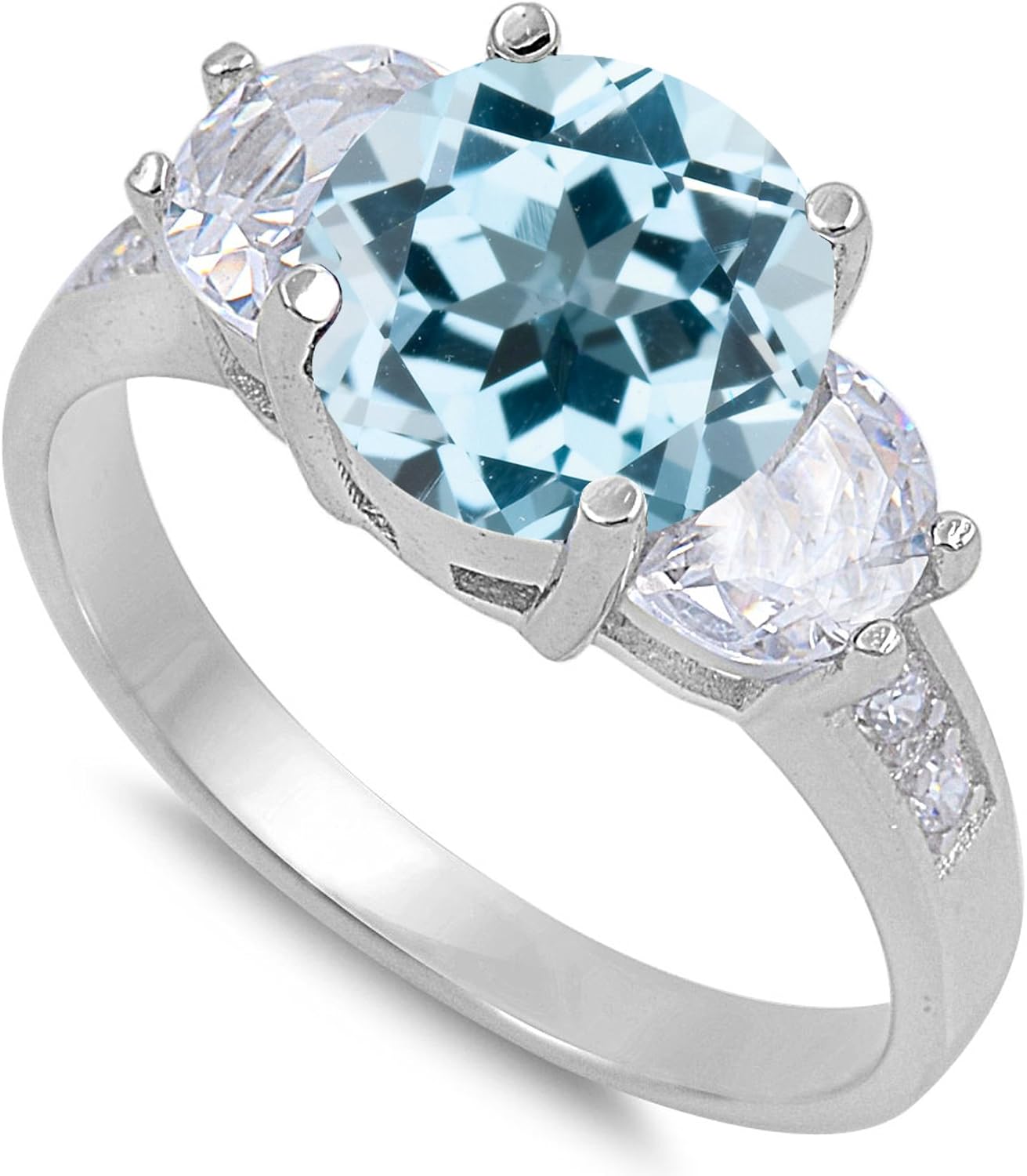 CHOOSE YOUR COLOR Sterling Silver Round Ring