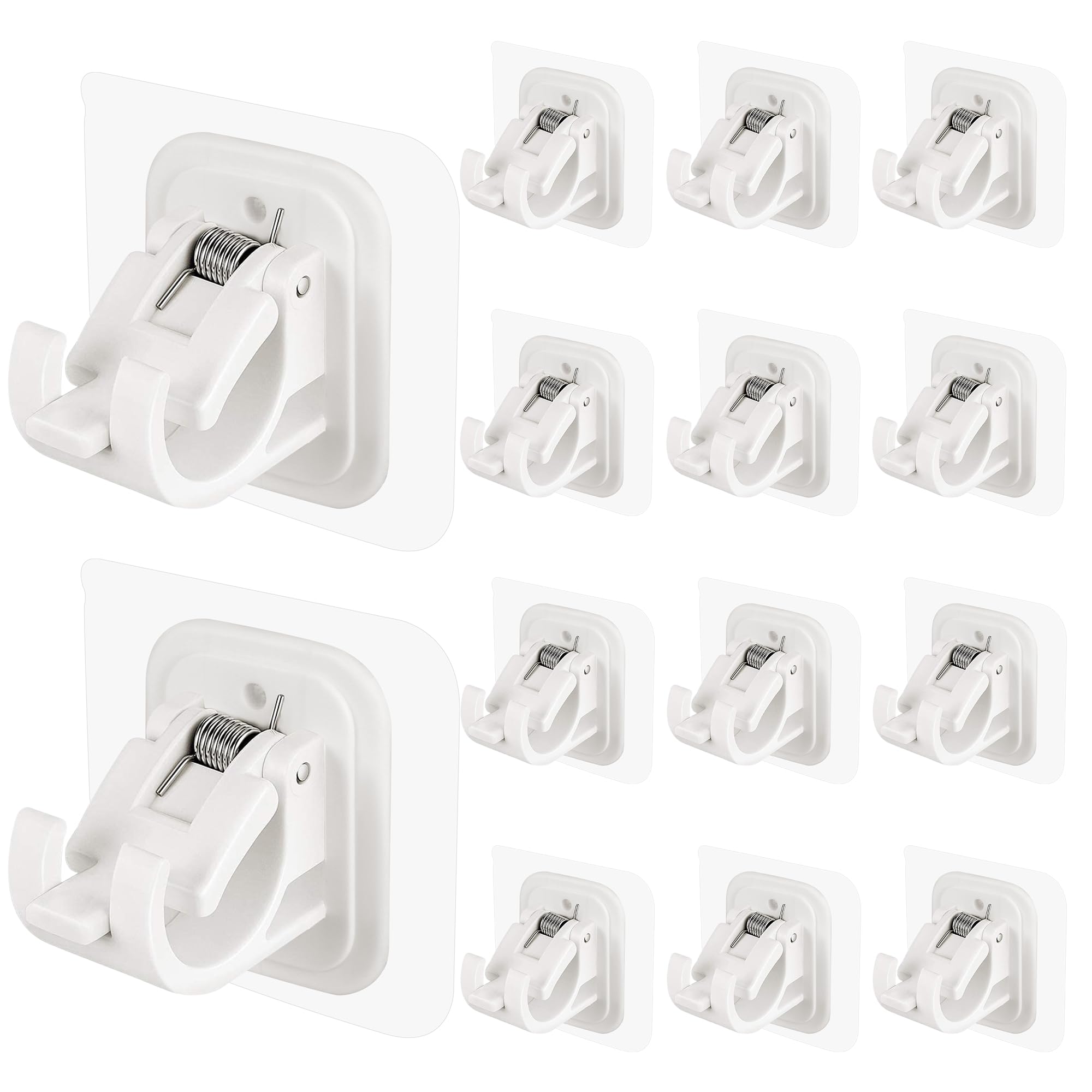 No Drill Curtain Rod Holders - 14 Pack -1