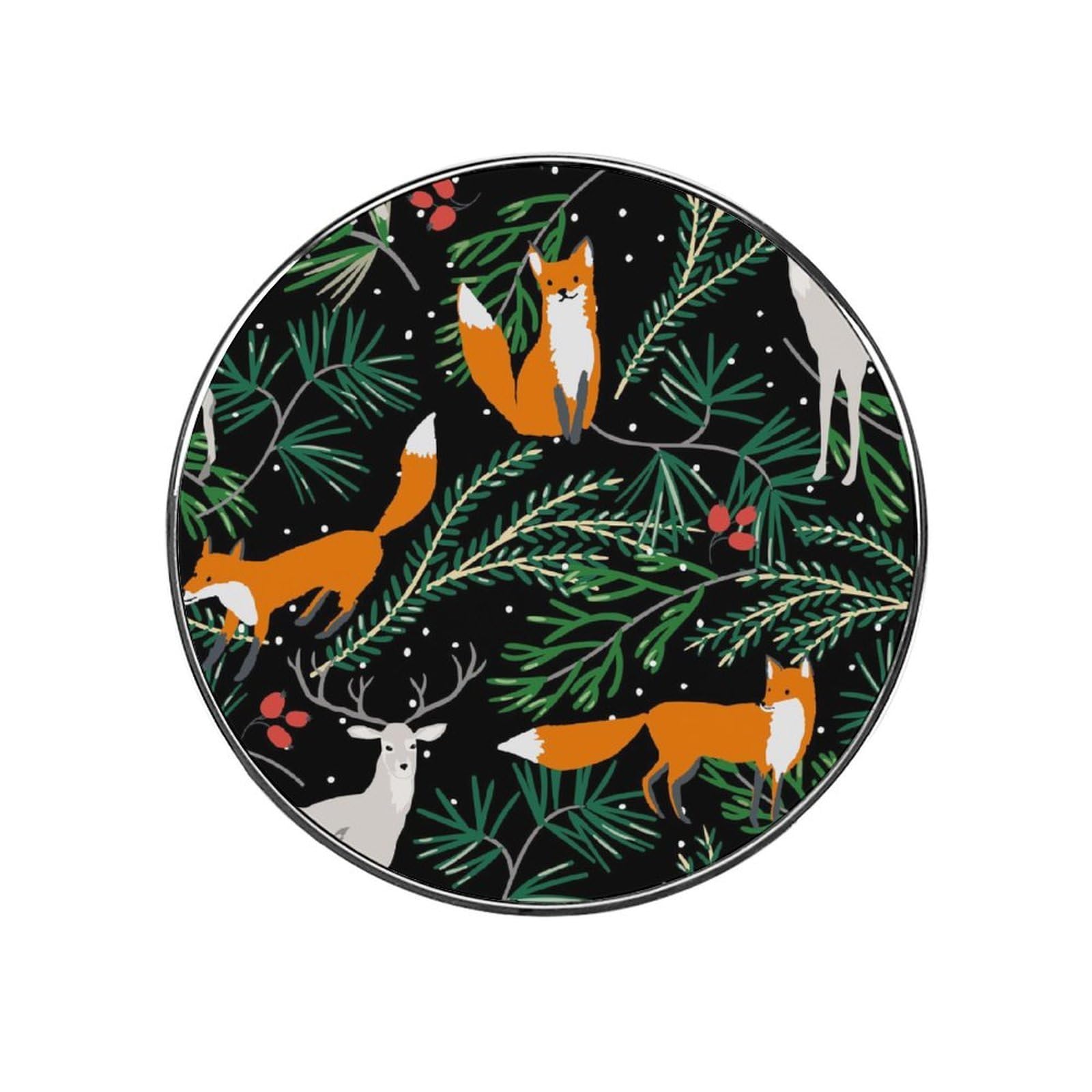 Fox Elk Alloy Fridge Magnet For Office Cabinet Refrigerator Whiteboard Photo