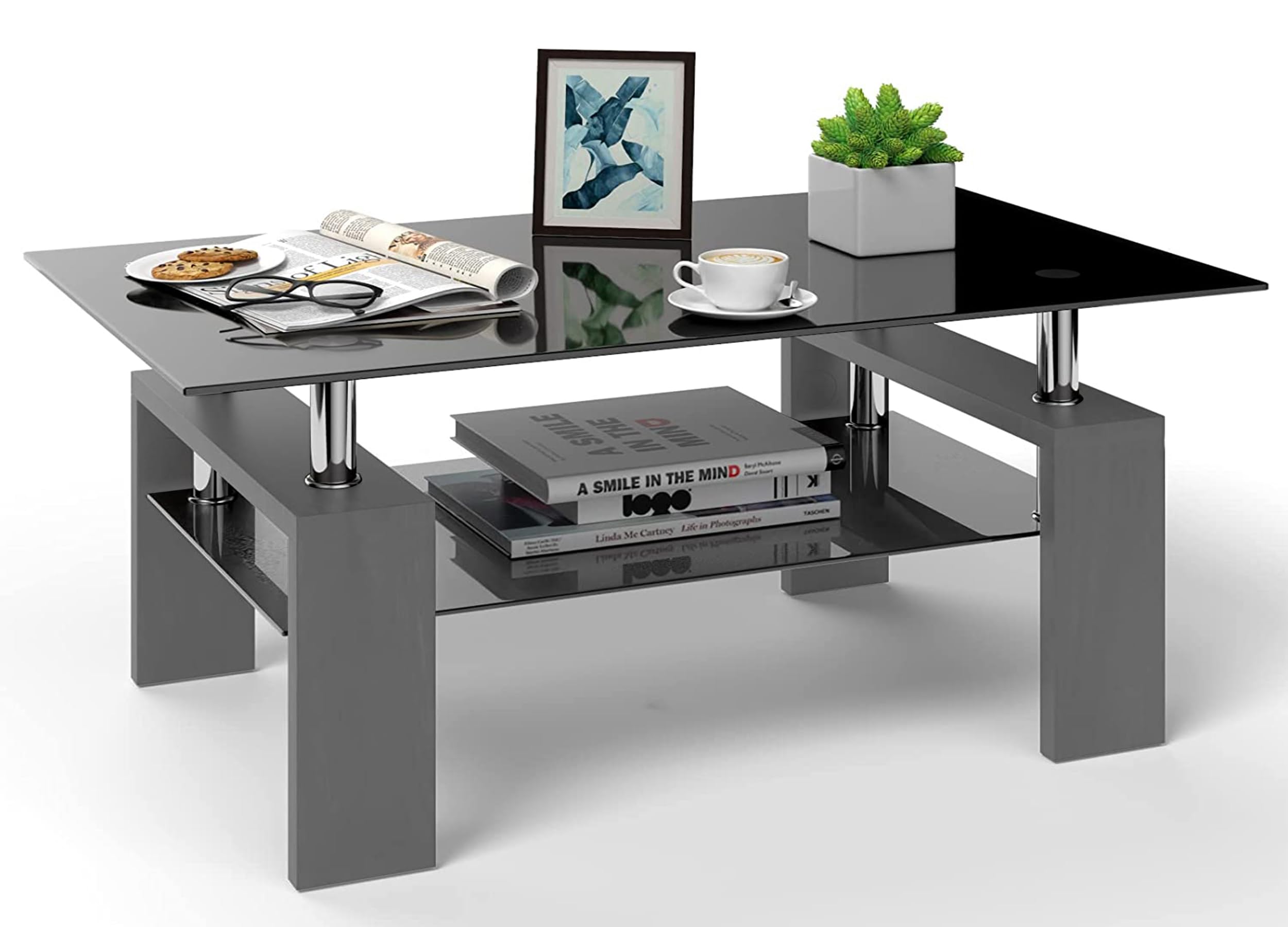 家具・インテリア LIFE FURNITURE MESH BOX & TABLE Amazon.com: Blisswood Coffee Table For Living Room