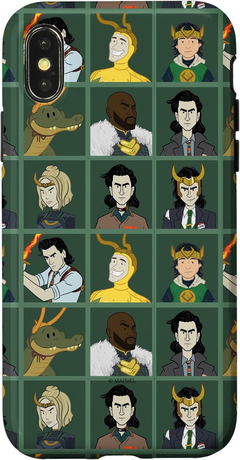 Marvel Loki Variants Character Grid Green Case for iPhone 11 Pro