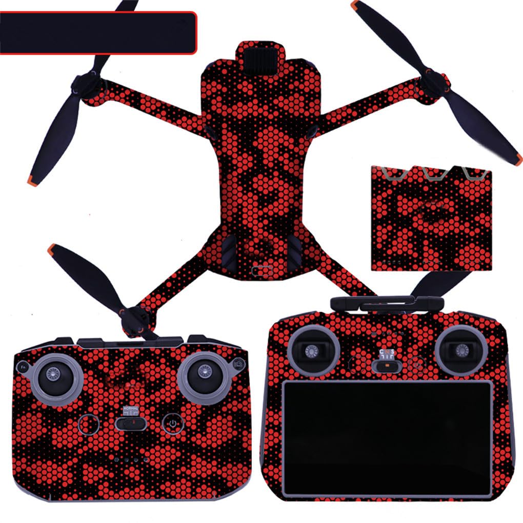 Decorative Sticker Kit for DJI Mini 5 Pro, Waterproof Skin Sticker Decal DIY Accessory Protective Film for DJI Mini 5 Pro Drone and Controller/Battery Manager (MN5PRO-18)