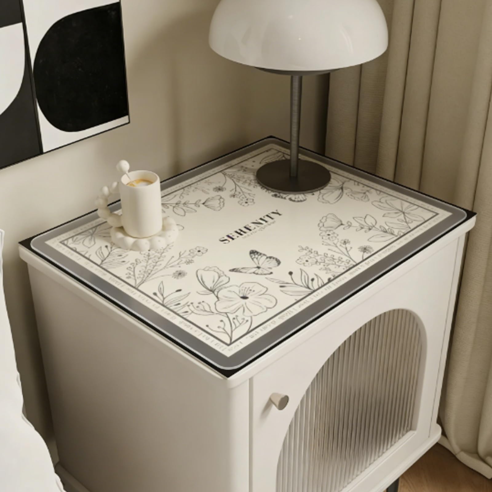 Tappetino da scrivania trasparente in PVC, 90 * 120cm Pellicola Trasparente per Tavolo, Impermeabile Sottomano Da Scrivania Trasparente per Ufficio casa(110cm*240cm)