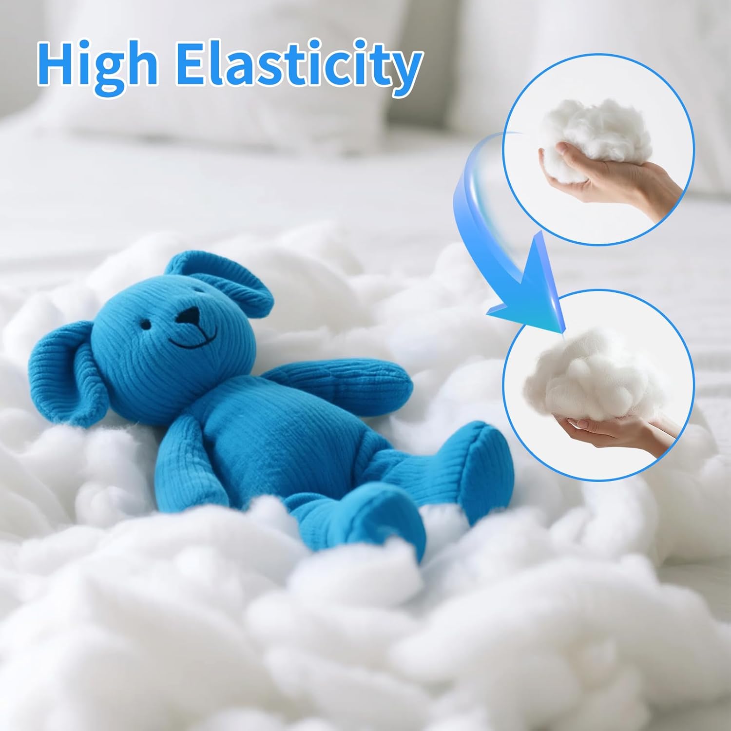 Daylendar Polyester Fiberfill Stuffing 2000g/70.5oz - Ultra-Soft & Fluffy Premium Polyfill Stuffing for Stuffed Animals,Crochet Stuffing, DIY Crafts - High Resilience Recyclable