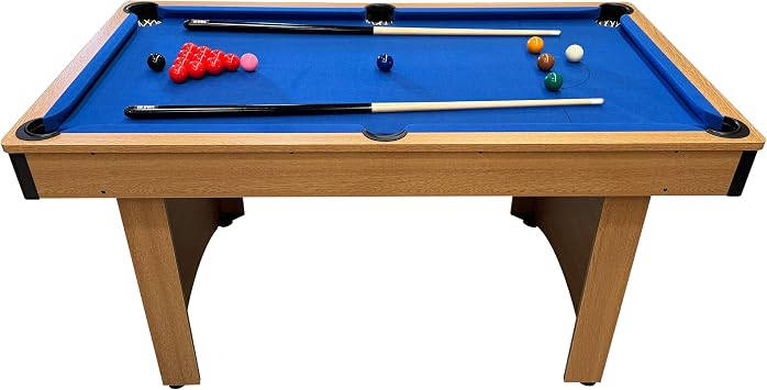 BCE 5ft Static Leg Pool & Snooker Table – Oak Effect