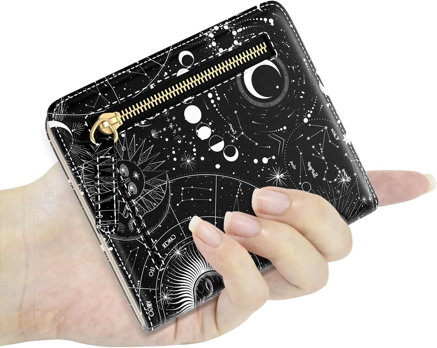 Small Wallet Women, Credit Card Holder for Women, Sky Spirit image 5