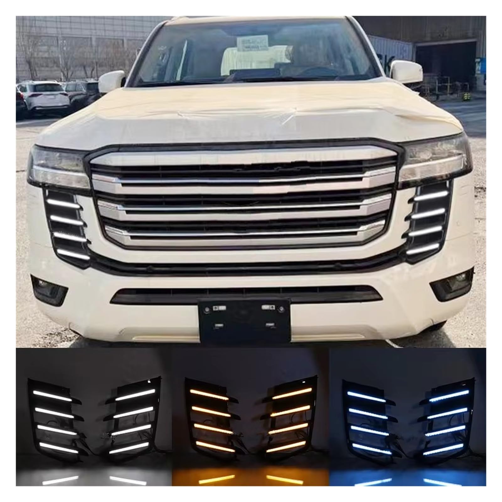 ランドクルーザー300 GR用 社外ブルバー＋LEDライトセット