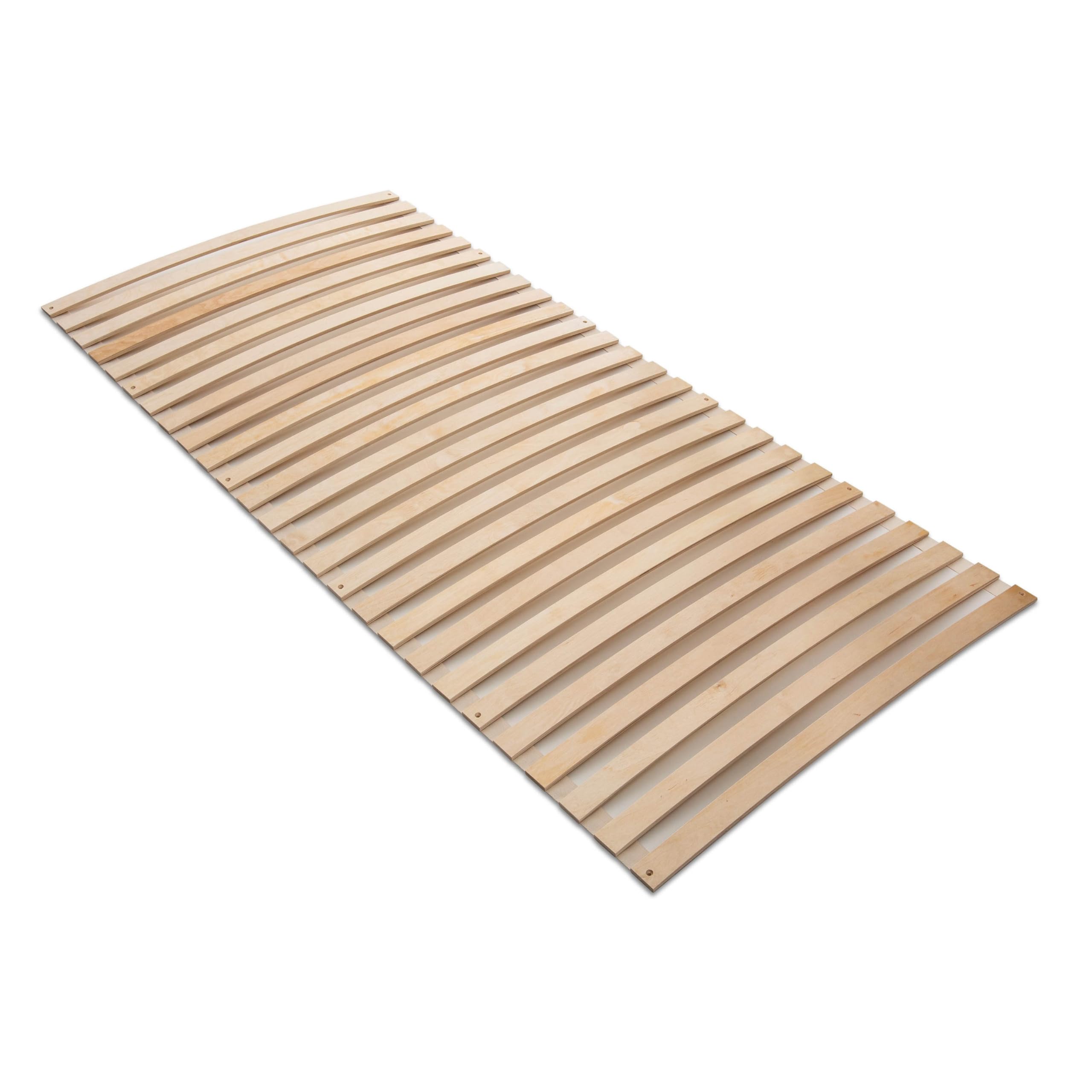 Betten-ABC Madera Natura Federleisten Rollrost - 80x200 cm - aus hochwertigem Birkenschichtholz - hohe Stabilität - für alle Matratzen geeignet - auch für Camper und Wohnmobil - Paketlieferung