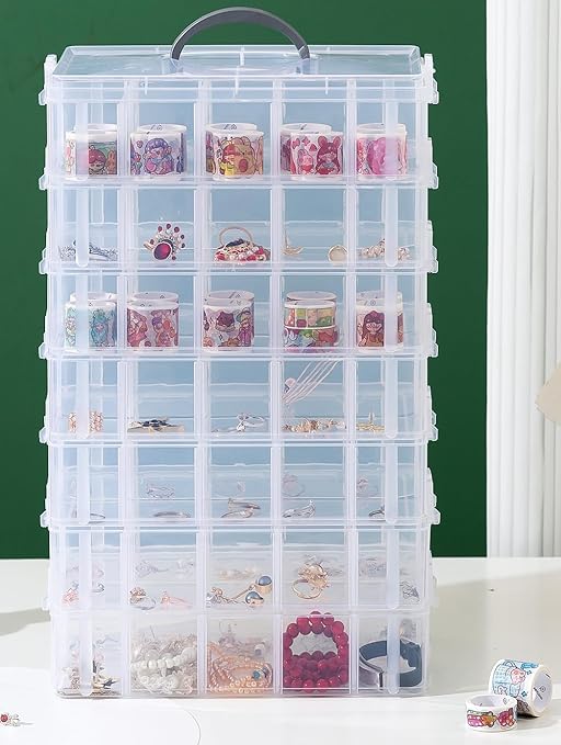 Gagee 7Tier Craft Storage Organizer,Bead Organizer Box