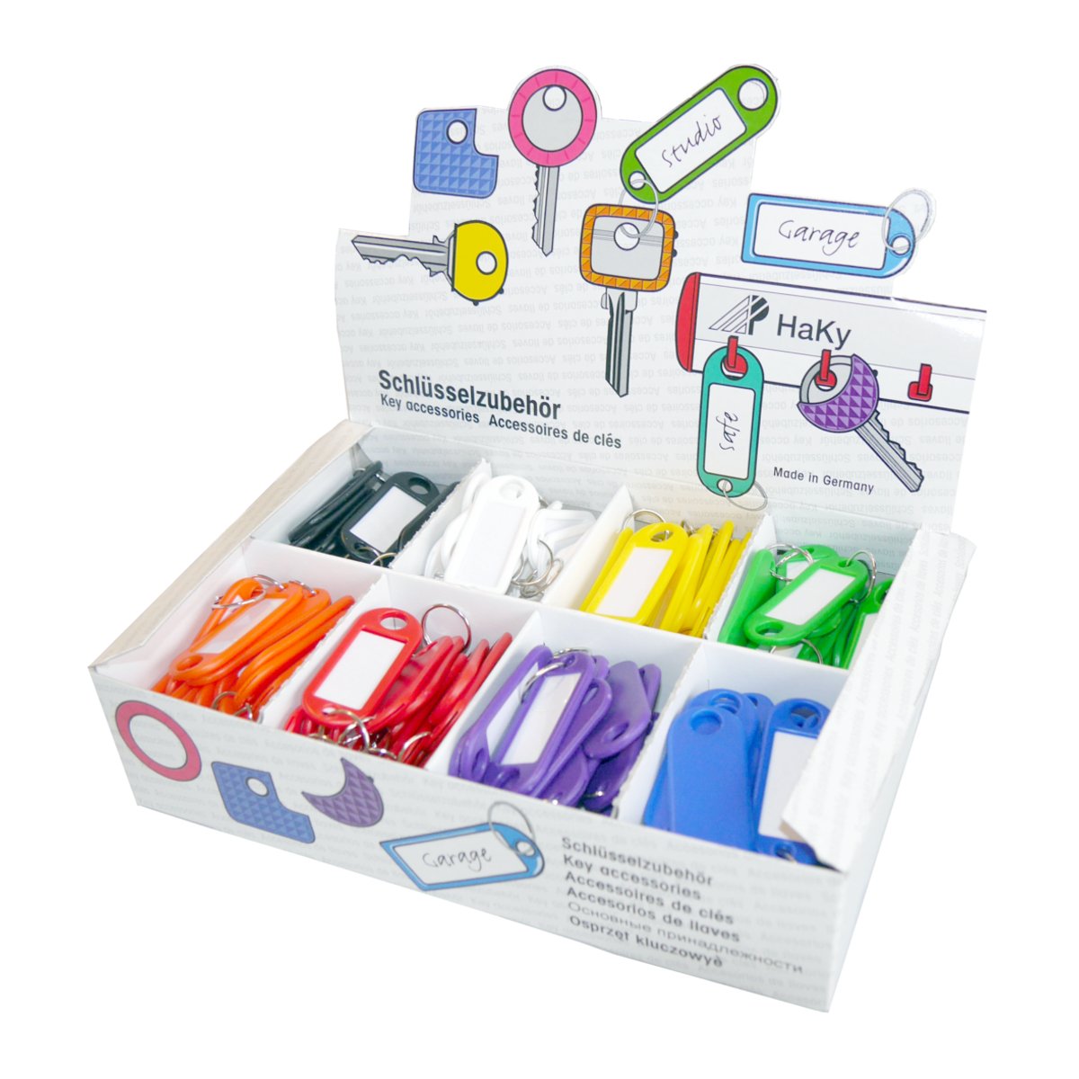 Wedo 2628018 Key Fob - Multi-Colour (Pack of 200)