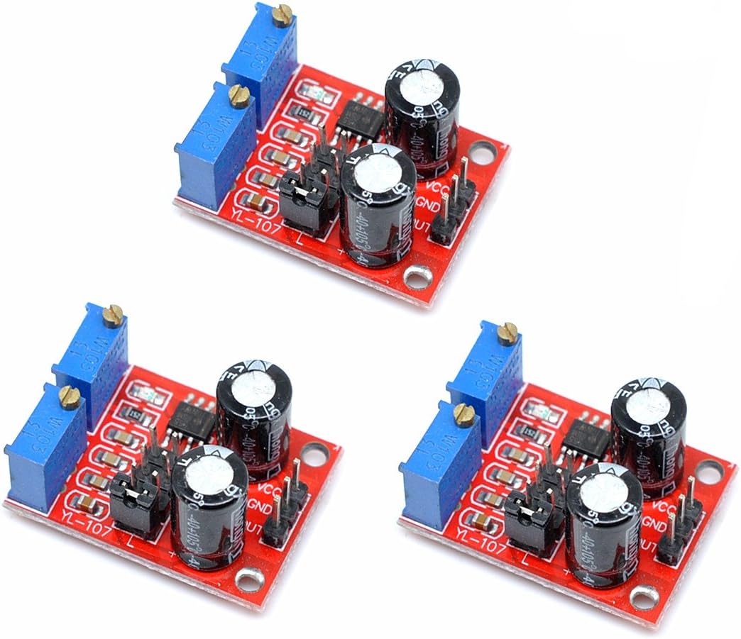 Oiyagai 3pcs NE555 PWM Pulse Frequency Duty Cycle Adjustable Signal Generator Module, 5V-15V Square Wave Generator for Motor Speed Control, LED Dimmer, DIY Electronic Experiment