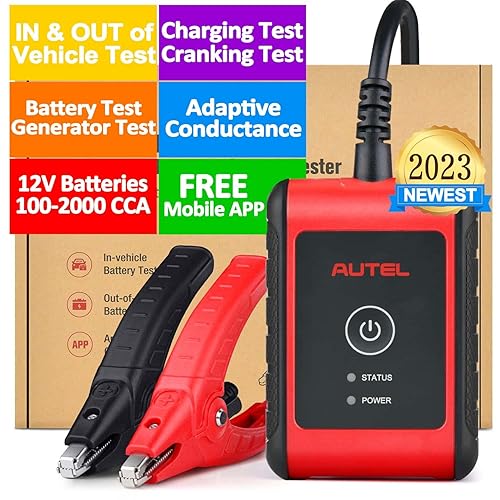 Autel Probador de batería de coche MaxiBAS BT506 conductancia adaptativa 6v 12v probador de batería de vehículo automotriz analizador de capacidad