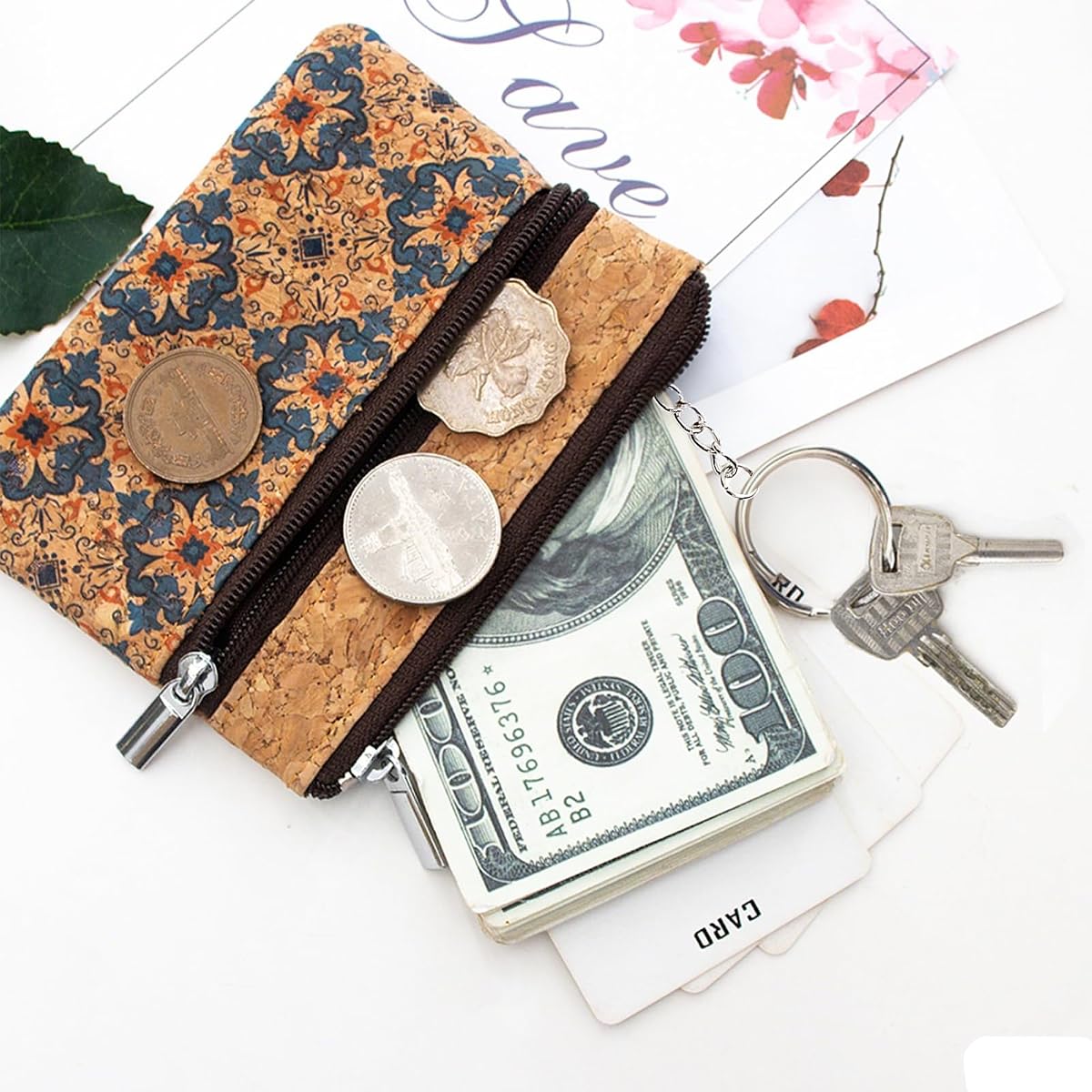 Natural Cork Coin Purse view 2