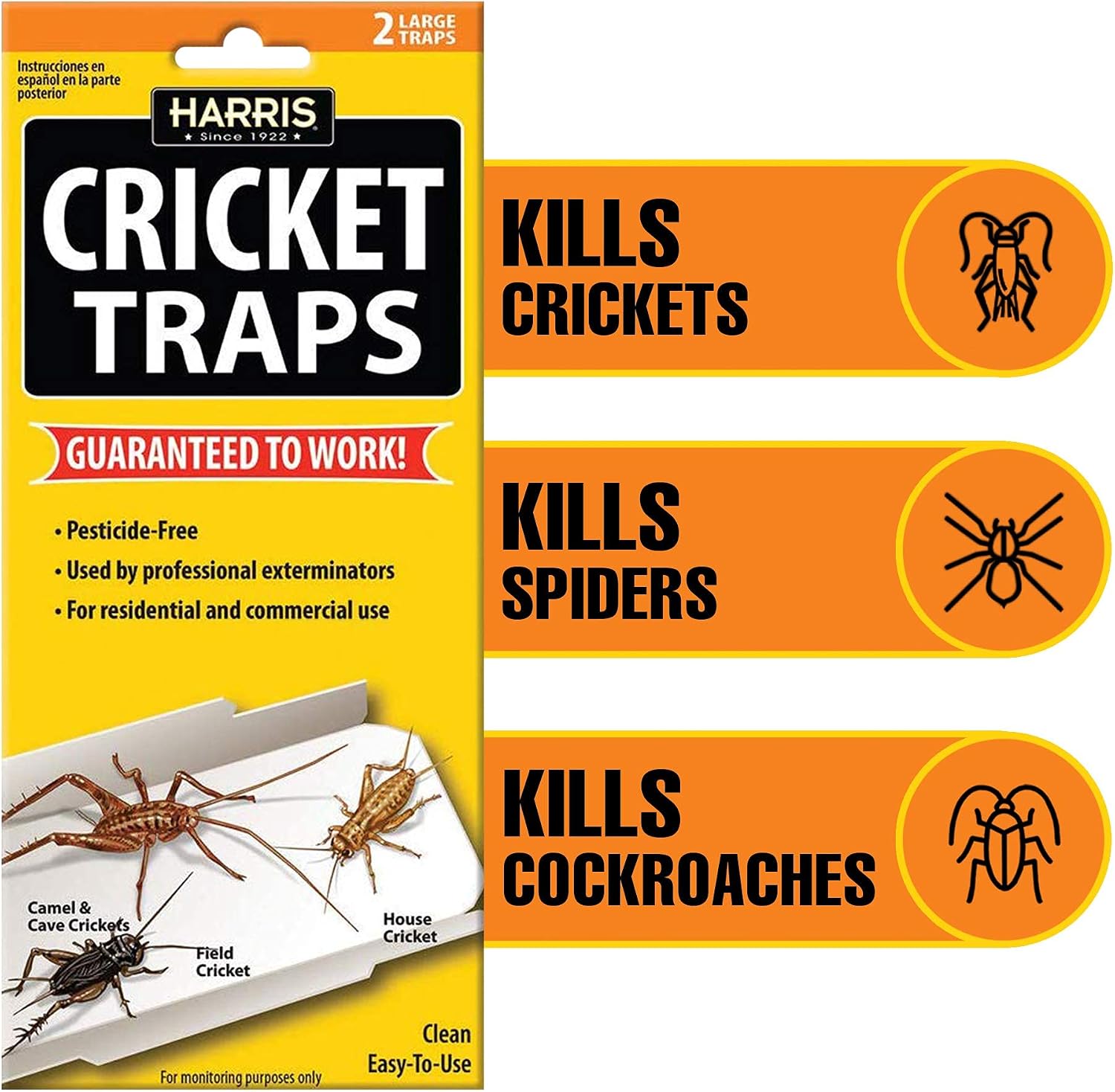 Harris Cricket Glue Traps, (2-Pack)