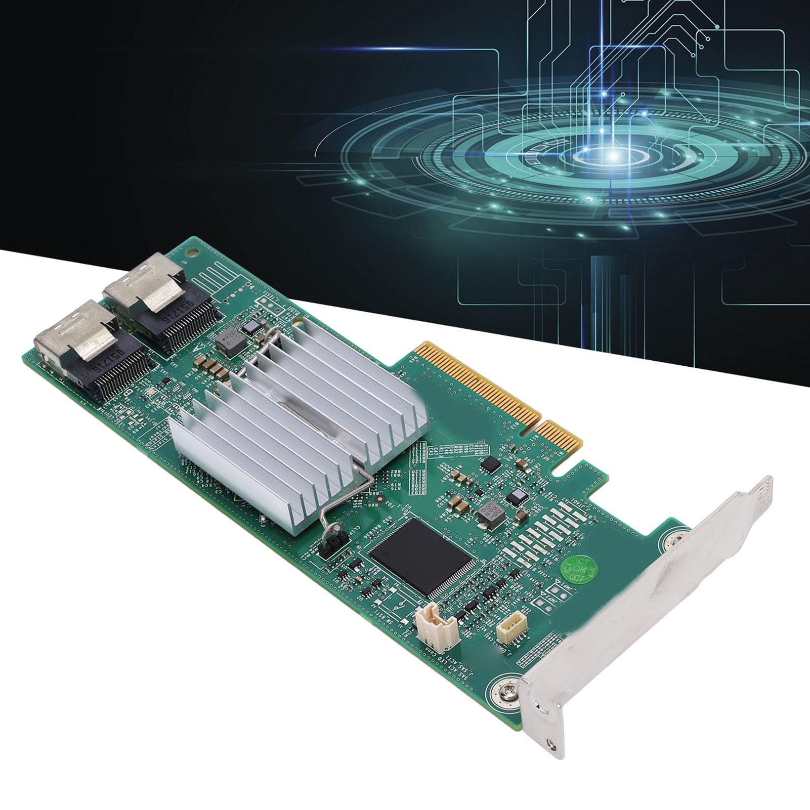 Vikye Carte Contrôleur Raid PCI Express SAS, Double SFF8087 8 SAS, Raid 0 1 5 10 PCIE X8
