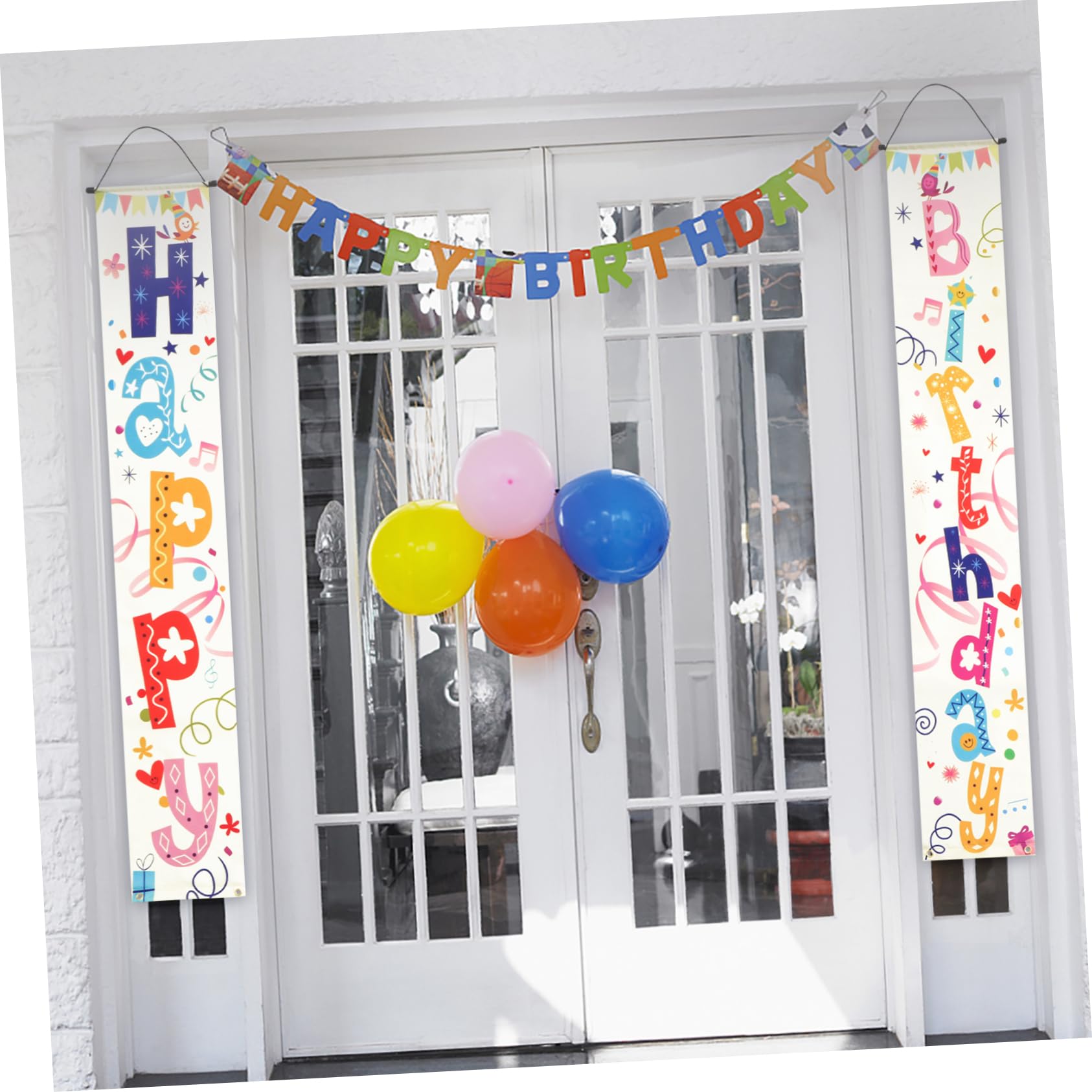 Cabilock 3 Paia Per Feste Di Compleanno Striscione Appeso Alla Porta Oggetto Di Decorazione Per Feste Striscione Di Buon Compleanno Divertente Segni Sfondo Non Sbiadire Poliestere
