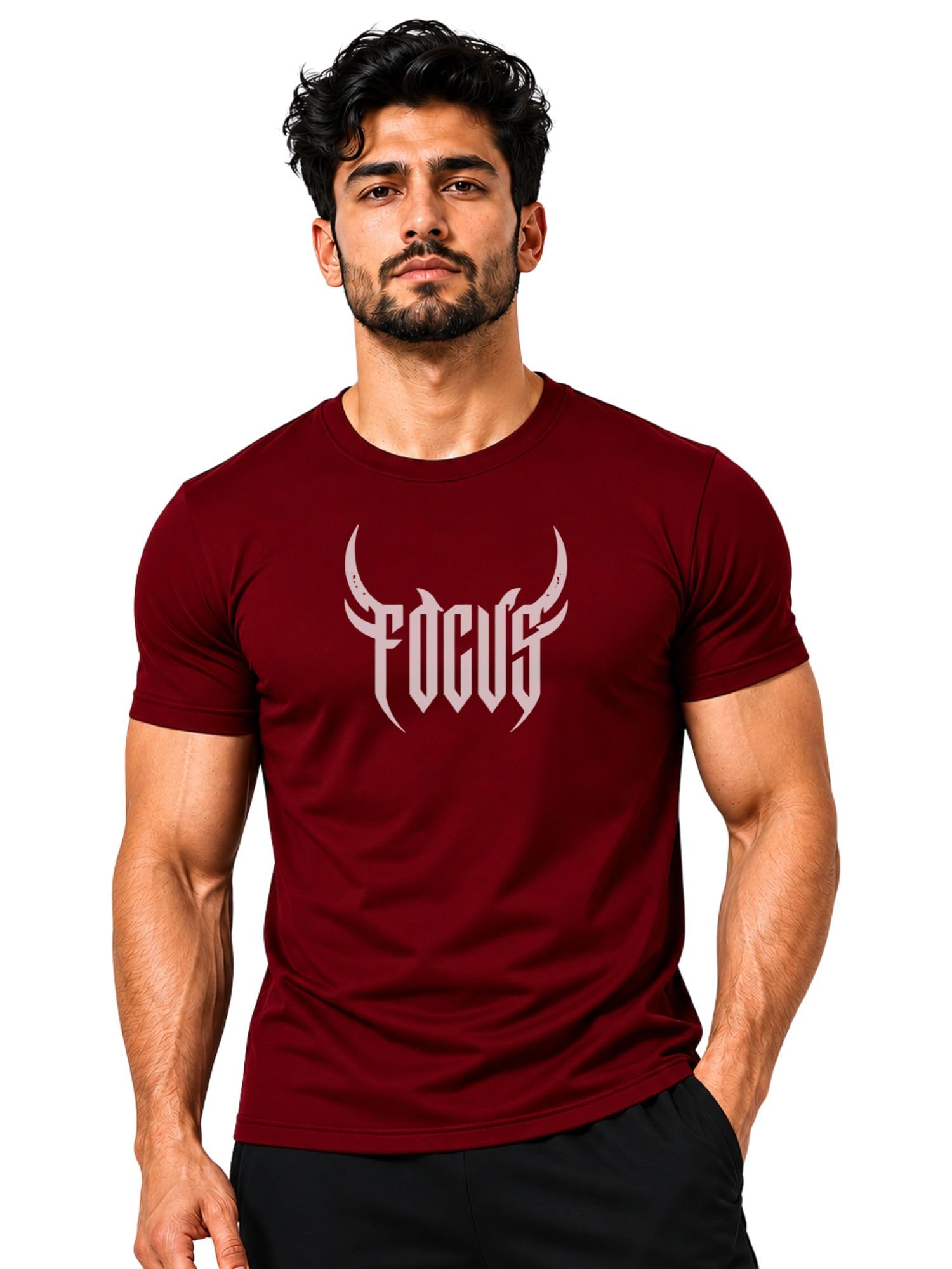 Men's Active Polyester Sports T-Shirt | Quick Dry Moisture Wicking Gym Wear | Lightweight Breathable Athletic Training Running Workout Tee-Focus-image-41