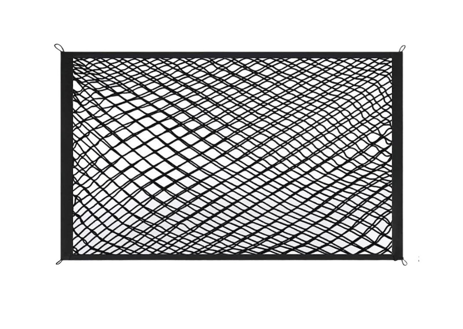 Filets pour Auto Organiseur Coffre Voiture Universel Filet Chargement Élastique en Nylon Robuste Rangement SUV Berline Voyage Camping Accessoires(Couche Double)
