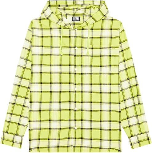 Amazon.co.jp: [ディーゼル] メンズ シャツ チェック パーカー