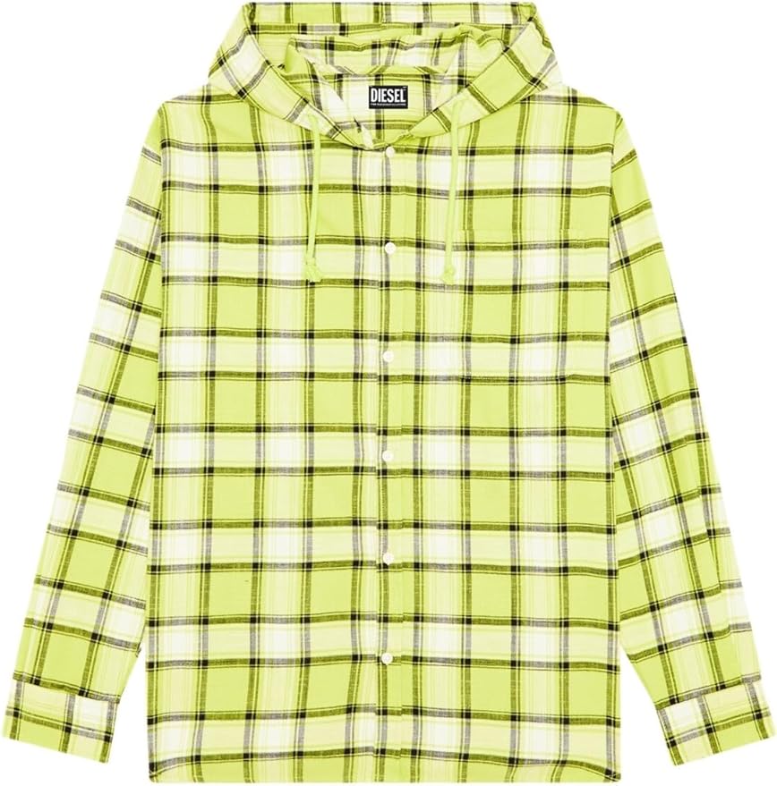 Amazon.co.jp: [ディーゼル] メンズ シャツ チェック パーカー