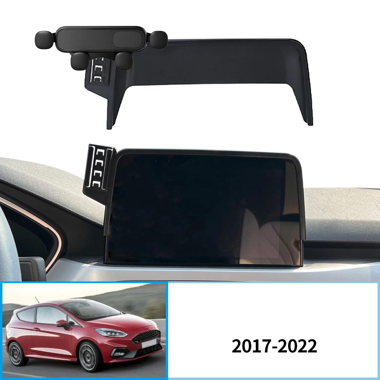 Porta Cellulare Auto per Ford Fiesta MK7 MK8 2017-2022, Supporto per Telefono Cellulare da Auto da 8 Pollici con Supporto per Navigazione GPS (Base e Supporto 1)
