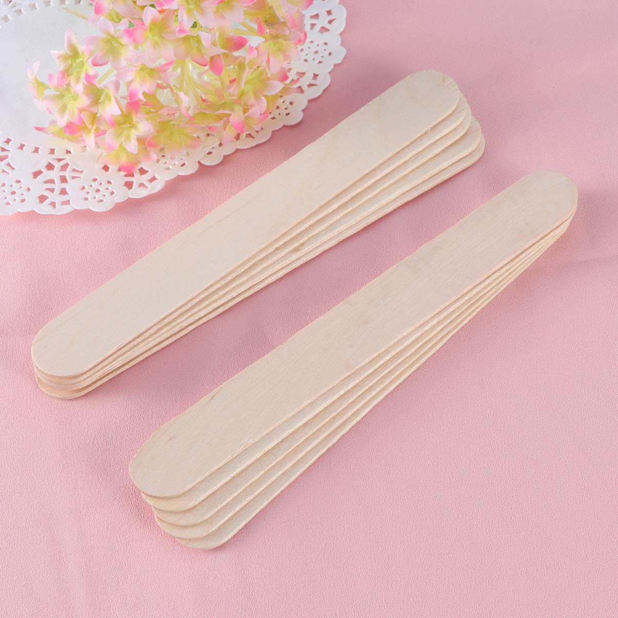Wax Spatula Applicator Sticks for Hair Removal Non-sterile Wooden Waxing Tools for Salon and Home Use Safe and Durable Versatile Depressor for Eyebrow Lip Waxing
