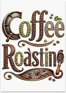 Coffee Roasting Poster - Home Roasters Wall Art - 13x19