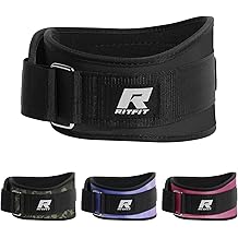 RitFit Weight Lifting Belt - Great for Squats, Lunges, Deadlift, Thrusters - Men and Women - 6 Inch Black/Camouflage