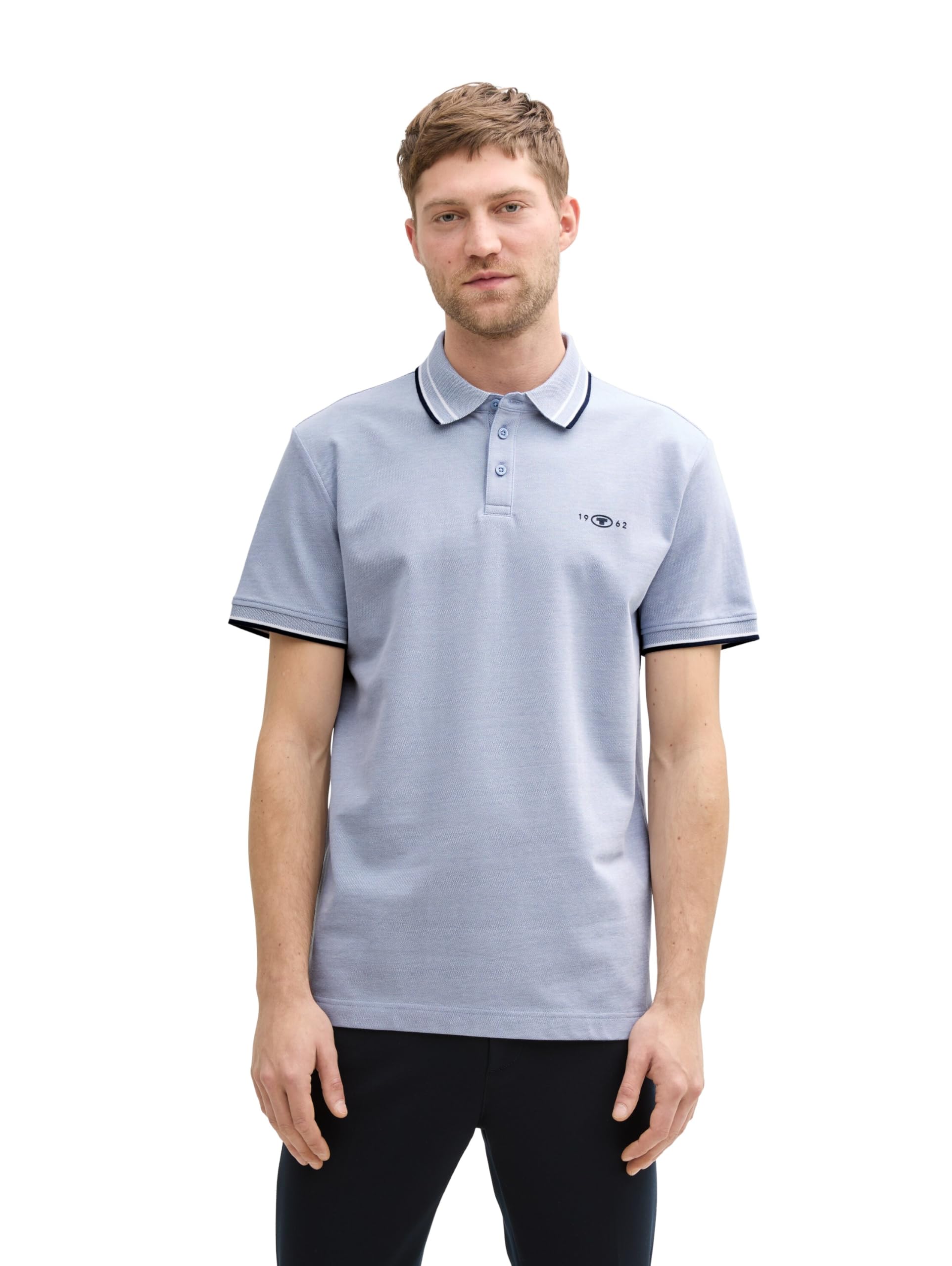 Tom Tailor Herren Piqué Poloshirt mit Stretch